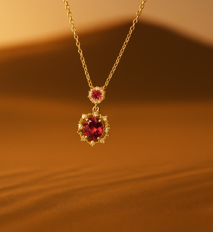 Ruby Bloom Pendant