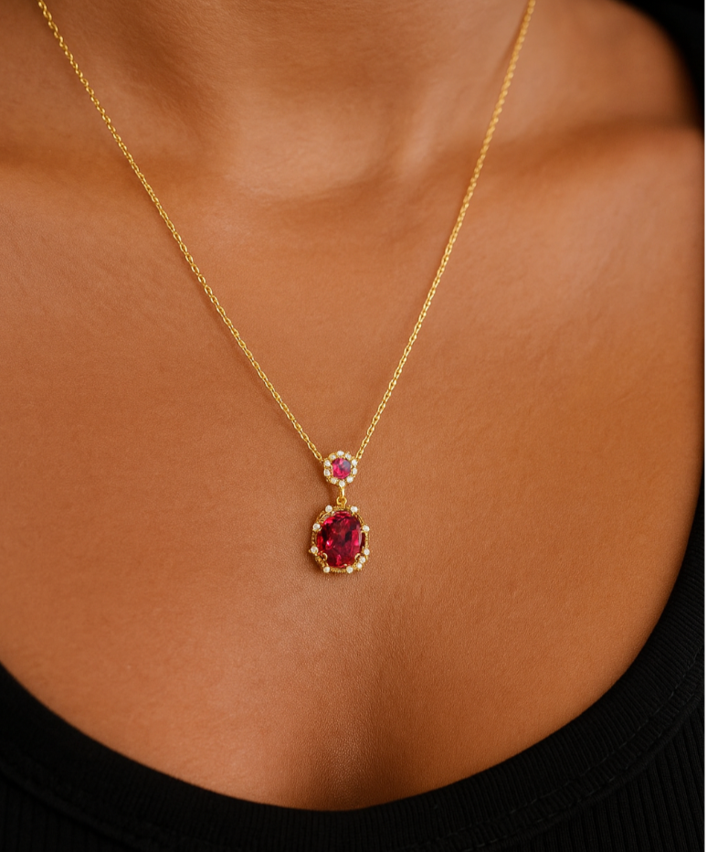 Ruby Bloom Pendant